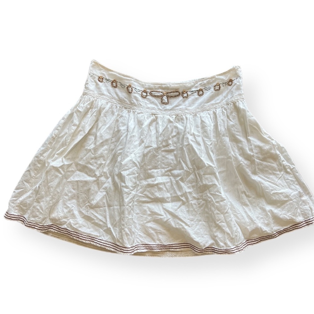 Roxy Cotton Skirt with beaded detail - size 11